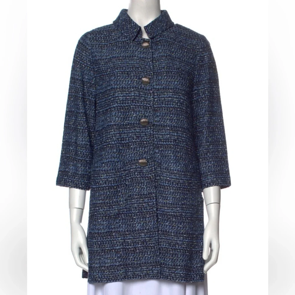 St. John Navy Tweed blazer